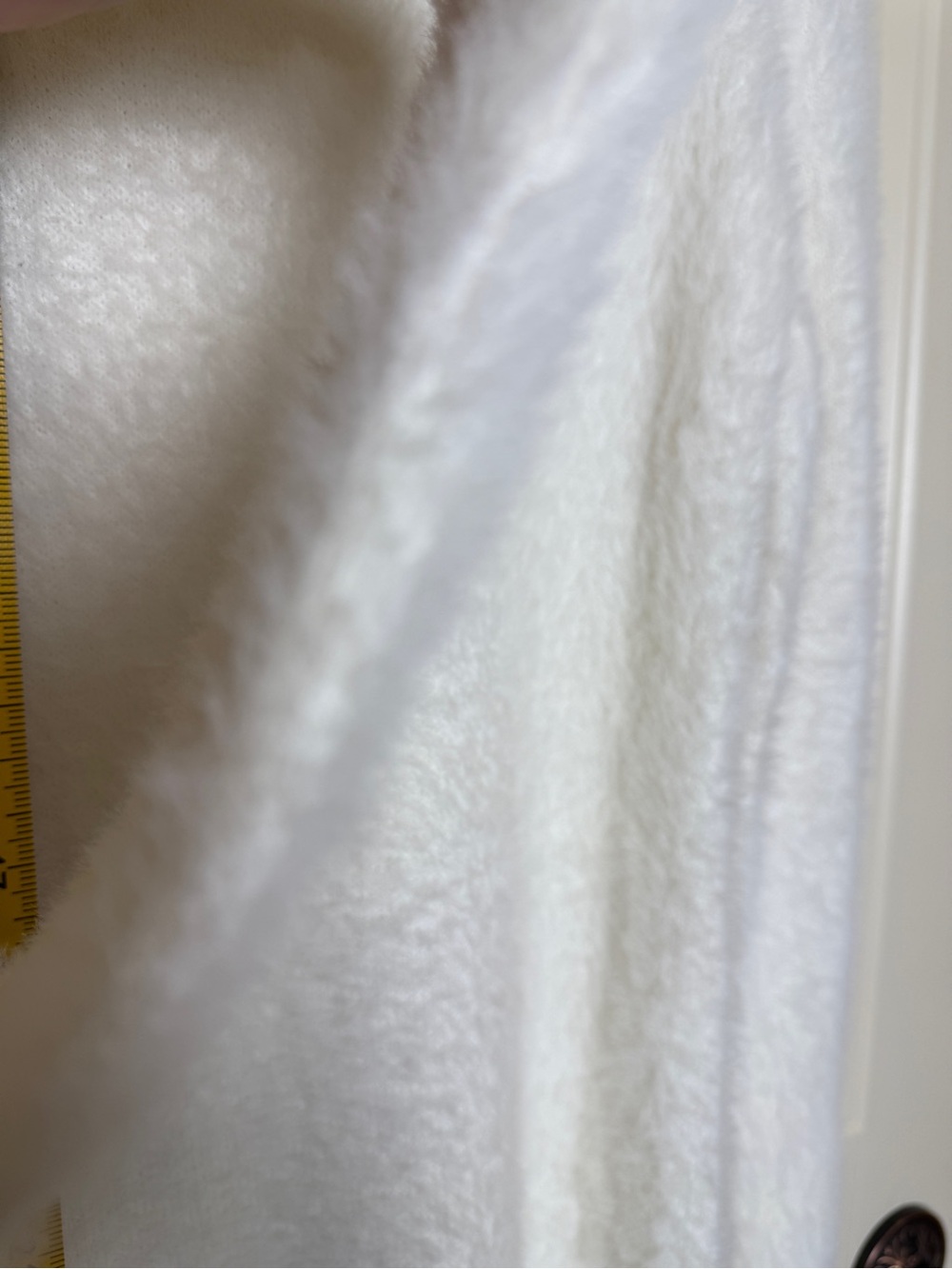 No Boundaries Women’s Long Eyelash Sweater Dress White Soft Fuzzy Mock Neck - Picture 6 of 10